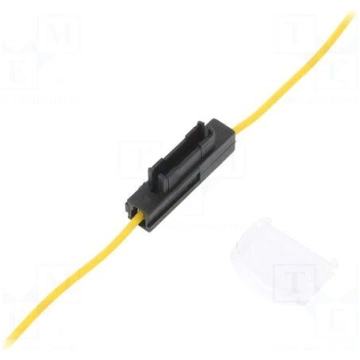 Fuse holder | 19mm | 0.75mm2 | 5A | yellow | autom