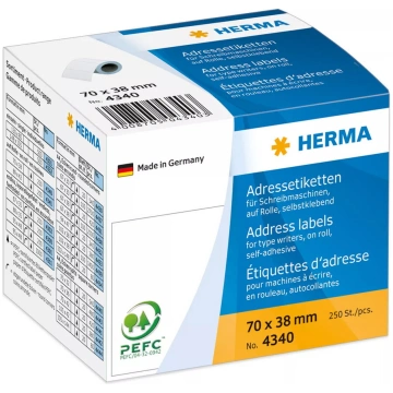 Adreses etiķetes rakstāmmašīnām HERMA 4340