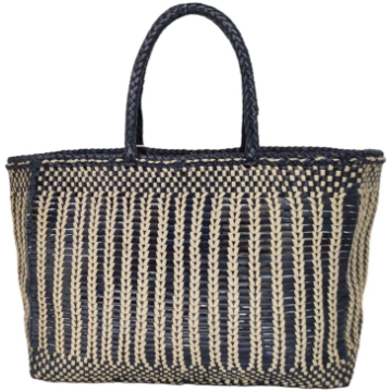 Women's Bali Basket Big Bag Marine/Pearl - T.