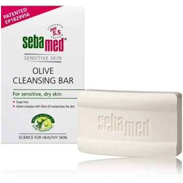 Sebamed Olive Cleansing Bar ziepes jutīgai un saus