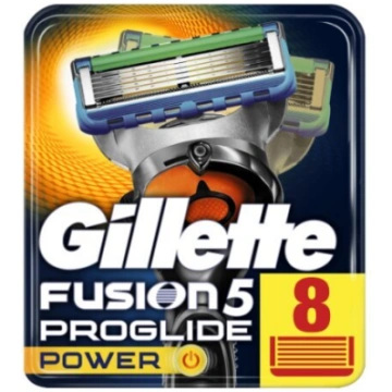 Skūšanās asmeņi Gillette Fusion Proglide Power, 8 