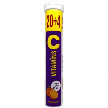 C VITAMĪNS 1000 mg putojošās tabletes N24