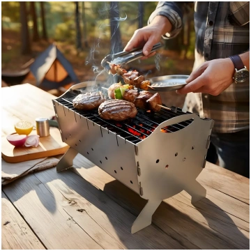 Personalized Stainless Steel Skewer Grill | Portab
