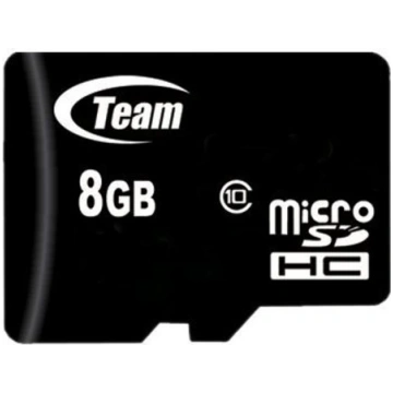 Team memory card - microSDHC - 8 - black Team Grou
