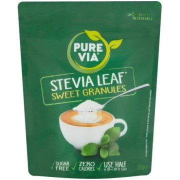 Pure Via Stevia Leaf Zero Calories Sweetener 250g