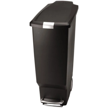Miskaste ar pedāli, 40L, plastmasa, Melna - simple