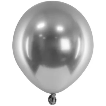 Balons - Dark Silver Balloon, hromēts sudraba, 12c