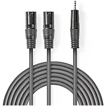 Nedis Kabelis Nedis 2x XLR M - 3.5mm M 1.5m COTH15