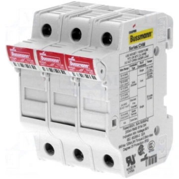 Fuse holder | 10.3x38mm | for DIN rail mounting | 