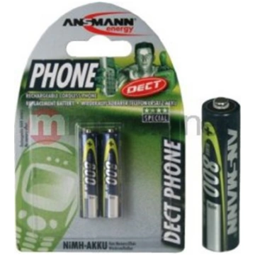 1x2 Ansmann maxE NiMH rech.bat. Micro AAA 800 mAh 