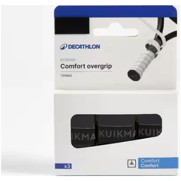 Tenisa komforta overgrips, 3 gab, melns KUIKMA