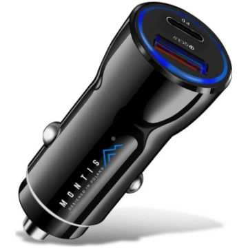 Auto lādētājs , usb tipa c montis 3000 ma