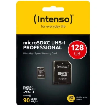 microSDXC atmiņas karte 128GB UHS‑I ar adapteri, e