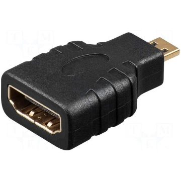 Adapter | HDMI socket,HDMI micro plug | Colour: bl
