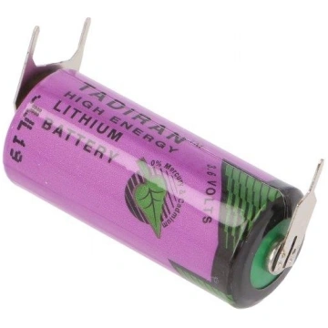 Battery: lithium (LTC); 2/3AA; 3.6V; 1600mAh; non-