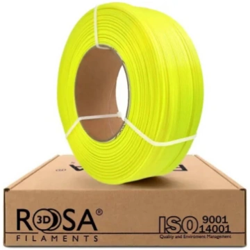 ROSA3D PET-G kvēldiegs Neon Yellow 1.75mm 1kg Refi