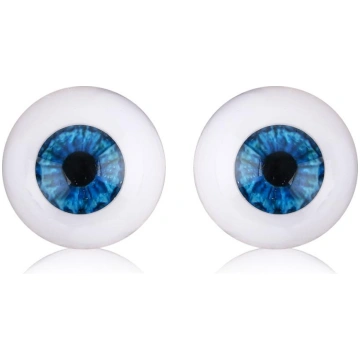 1Pair 20/22/24 mm Realistic Half Round Hollow Back