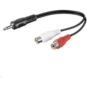 Audio kabelis Microconnect AUDALHF02 0.2m 3.5mm 2 