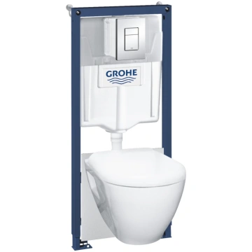 Tualetes komplekts GROHE: pods, rāmja, tualete SER