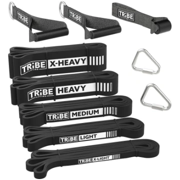 Auduma Pull Up Bands 4 Pack | Atbalsta vingrinājum
