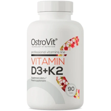 OstroVit Vitamīns D3 + K2 tabletes, 90 gb