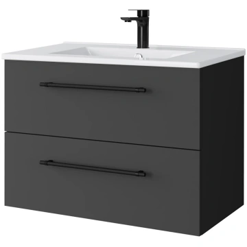 RIVA skapītis ar izlietni SA700-3 Deep Anthracite 