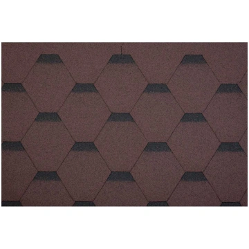 Bitumena dakstiņi STANDARD HEXAGONAL, brūns