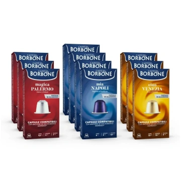 KIT Degustazione 100 Capsule COMPATIBILI miscele m