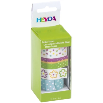Dekoratīva līmlente 15mm Ziedi - 203584381 Heyda
