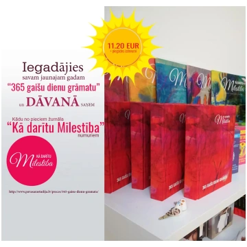 "365 gaišu dienu grāmata" + ŽURNĀLS DĀVANĀ
