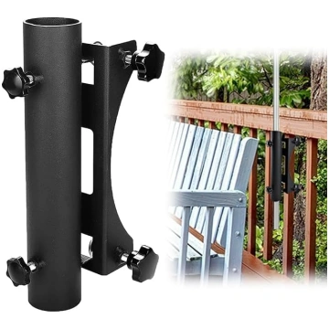 Heavy Duty Balcony Umbrella Holder, Clamp, Garden 