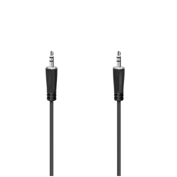 Hama Audio Cable, 3.5mm - 3.5mm, 1,5 m, melna - Va