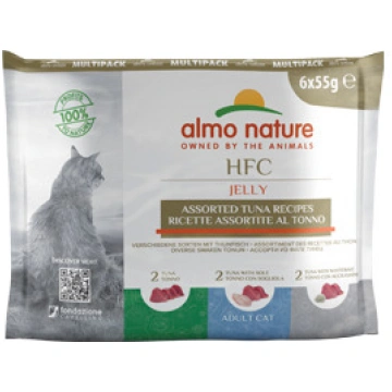 Almo Nature HFC Jelly Multipack Tunča Asorti 6x55 