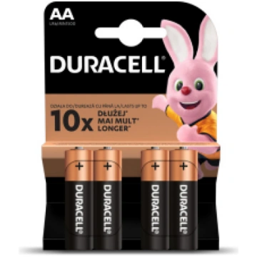 Baterija DURACELL Basic AA, LR06 4 gab./iepak. 250