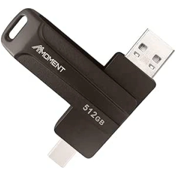 MMOMENT 512GB USB C zibatmiņas disks, atbalsta A t