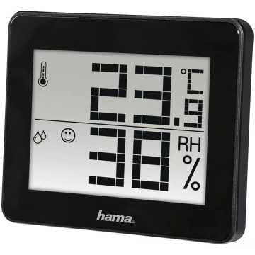 Digitālais termometrs higrometrs Hama TH-130 Black