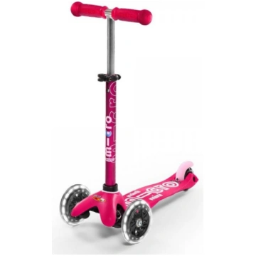 Micro Scooter Mini Deluxe Pink LED skrejritenis MM