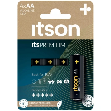 itson alkaliskā AA baterija itsPREMIUM LR6IPR/4CP 