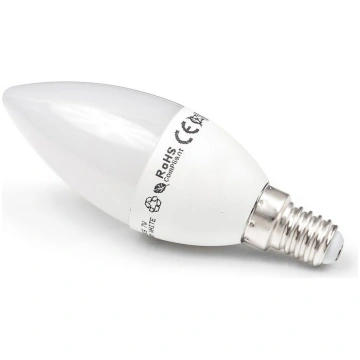 LED spuldze E14 7W C37 - neitrāli balta (4500K) Lu