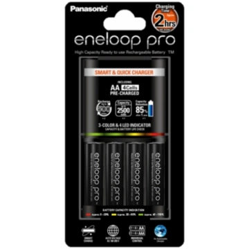 Panasonic Eneloop PRO 4xAA + Smart&Quick Charger K