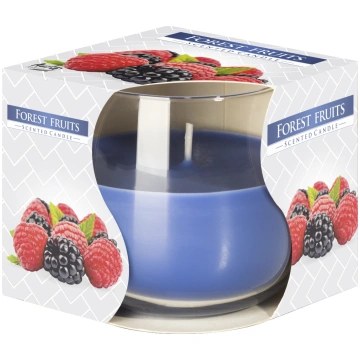 Svece aromātiskā stikla traukā Forest Fruits Bispo