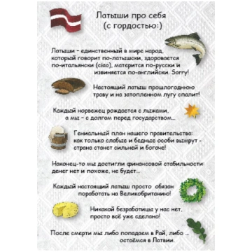 Pastkarte Latvija P.RUS