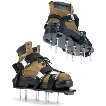 QWORK® zāliena aeratora apavi, zāliena aerators -