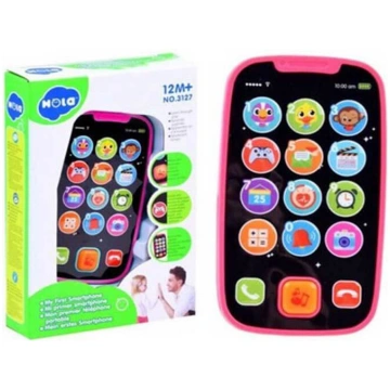 Hola 3127 Pink My First Smartphone bērnu rotaļu mo