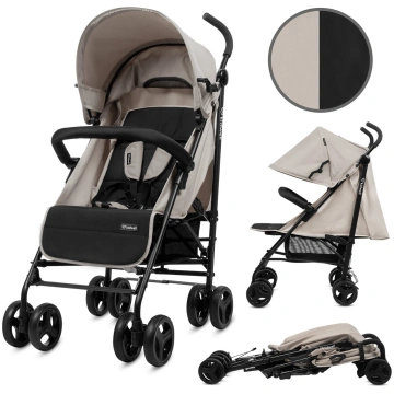Bērnu rati - Kidwell QUGAR BEIGE/BLACK Pastaigu ra