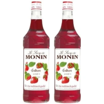 MONIN Zemeņu sīrups 1 litrs (2 iepakojumi) ANEB0DR