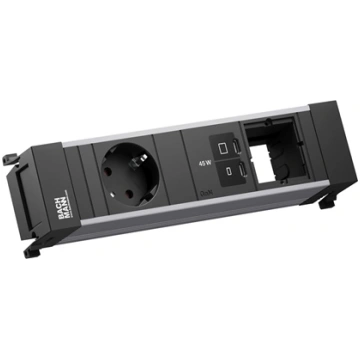 Bachmann POWER FRAME 1xCEE7/3, 1xUSB C/C 45W 1xCM 