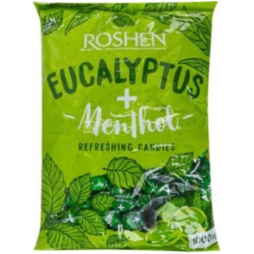 Roshen Eucalyptus Menthol ledenes ar piparmētru ga
