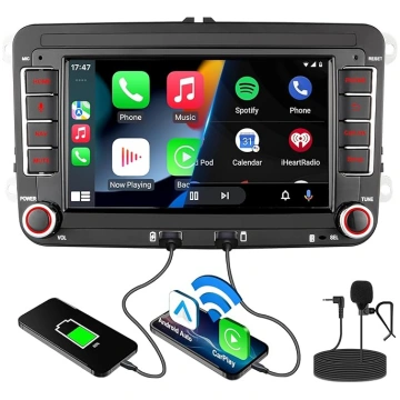 Auto radio ar navigācijas ekrānu VW T5 Golf 5 6 Po