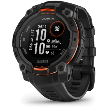 Garmin Instinct 3 45 mm Solar Ar HRM-200 pulsa jos